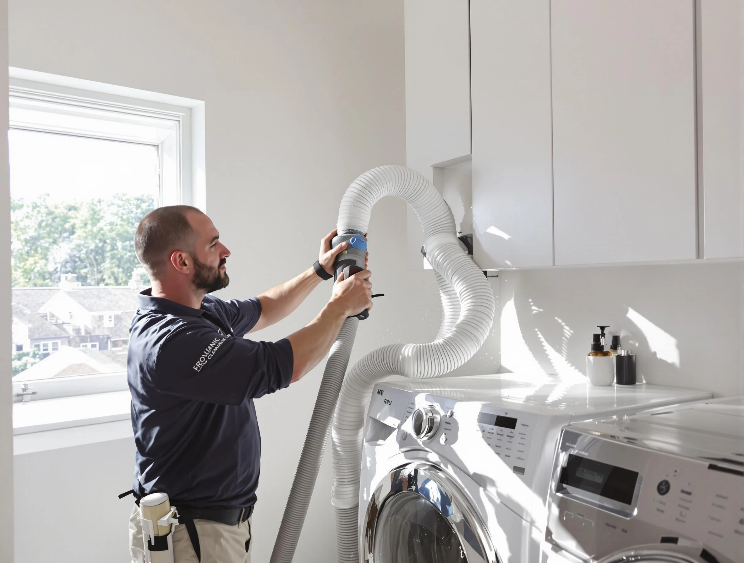 Certified Broomfield Dryer Vent Cleaning technician performing dryer vent cleaning in Broomfield
